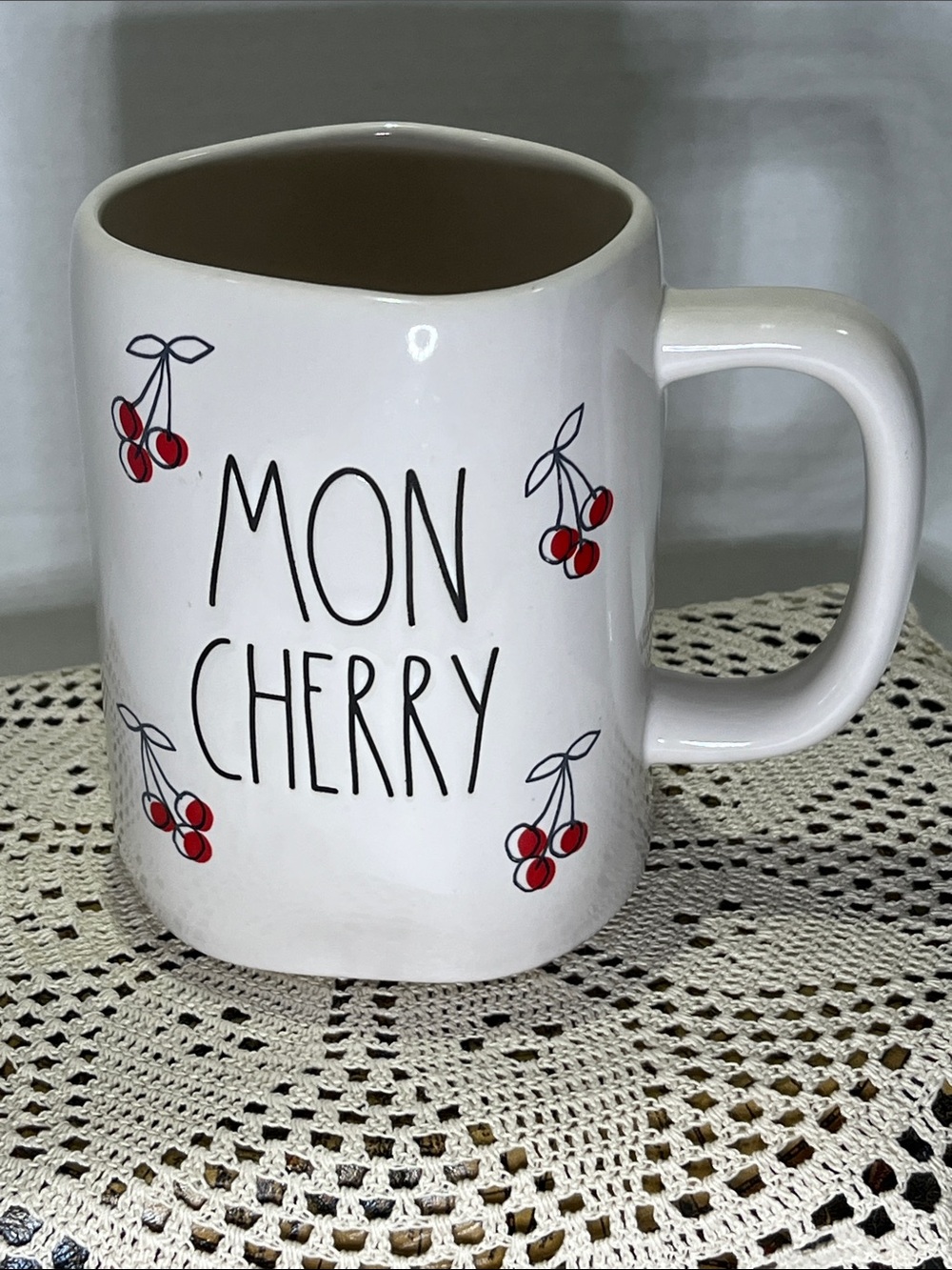 Rae Dunn MON CHERRY Mug • Cherries • Valentine’s Day